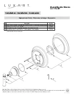 Предварительный просмотр 3 страницы Luxart Carmella C511TLSH Installation