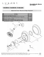 Предварительный просмотр 3 страницы Luxart Carmella C511TOLF Installation