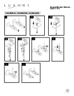Предварительный просмотр 2 страницы Luxart Debutante DB211-PU Installation Manual