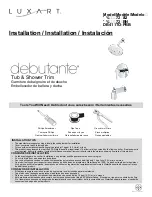 Luxart debutante DB411T0-CP Installation Manual предпросмотр