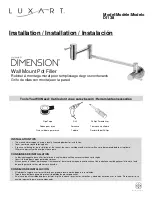 Luxart DIMENSION DI138-CP Installation Manual предпросмотр