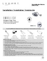 Luxart Embellish EB511TOV Installation Manual предпросмотр