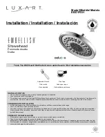 Предварительный просмотр 1 страницы Luxart Embellish EBD1FSH Installation Manual