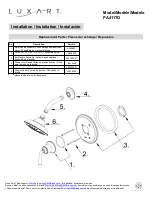 Предварительный просмотр 3 страницы Luxart PaStiche PA411TO-PBB Installation Manual