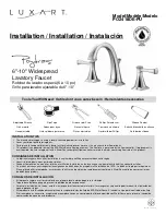 Предварительный просмотр 1 страницы Luxart Poydras PO2418DE-PU Installation Manual