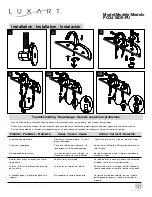 Предварительный просмотр 2 страницы Luxart Poydras PO2418DE-PU Installation Manual