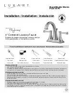 Luxart Poydras PO241E-PU Installation Manual предпросмотр