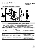 Предварительный просмотр 2 страницы Luxart Poydras PO241E-PU Installation Manual