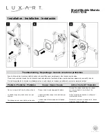 Preview for 3 page of Luxart Poydras PO411TO18 Installation Manual