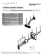 Preview for 4 page of Luxart Poydras PO411TO18 Installation Manual