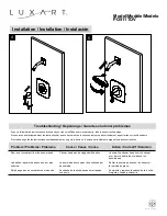 Предварительный просмотр 3 страницы Luxart Poydras PO511TOV Installation Manual