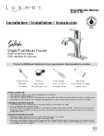 Preview for 1 page of Luxart Selah SH211-PU Installation Manual