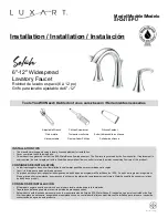 Предварительный просмотр 1 страницы Luxart Selah SH2418-PU Installation Manual