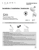 Luxart Selah SH411TO Installation Manual предпросмотр