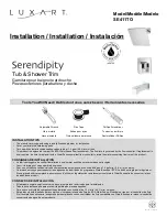 Предварительный просмотр 1 страницы Luxart Serendipity SE411TO Installation Manual