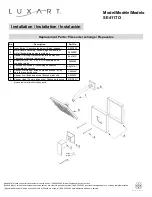 Предварительный просмотр 3 страницы Luxart Serendipity SE411TO Installation Manual