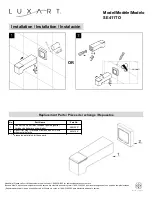 Предварительный просмотр 4 страницы Luxart Serendipity SE411TO Installation Manual