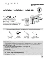 Предварительный просмотр 1 страницы Luxart SOLV SL2418 Installation Manual