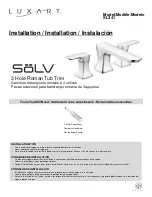 Luxart SOLV SL341 Installation Manual предпросмотр