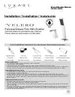 Предварительный просмотр 1 страницы Luxart VELERO VE341-LFDV Installation Manual