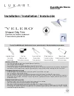 Luxart Velero VE511TOV Installation Manual предпросмотр