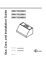 LuxeAir DRH70230BS Use, Care And Installation Manual preview