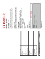 Предварительный просмотр 42 страницы Luxell LX-9430 Instruction Manual