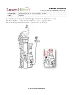 Preview for 2 page of Luxen Home JR350/LED Instruction Manual