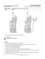 Preview for 3 page of Luxen Home JR350/LED Instruction Manual