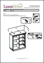 Preview for 11 page of Luxen Home Rustic Sliding One Door Wood Cabinet WHIF962 Instruction Manual