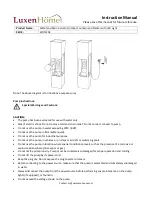 Preview for 3 page of Luxen Home WHF1294 Instruction Manual