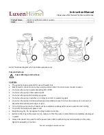 Предварительный просмотр 2 страницы Luxen Home WHF619 Instruction Manual