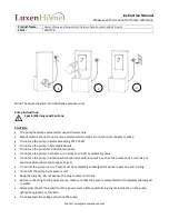 Предварительный просмотр 2 страницы Luxen Home WHF736 Instruction Manual