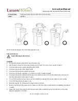 Preview for 2 page of Luxen Home WHF835 Instruction Manual