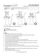 Предварительный просмотр 2 страницы Luxen Home WHF927 Instruction Manual