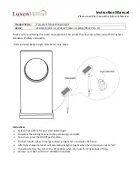 Preview for 1 page of Luxen Home WHSL976 Instruction Manual