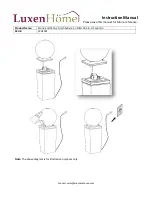 Preview for 2 page of LuxenHome WHF481 Instruction Manual