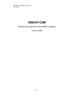 Предварительный просмотр 1 страницы Luxeon D620EF-CAM User Manual