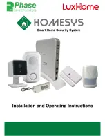 Предварительный просмотр 1 страницы LuxHome HomeSys Installation And Operating Instructions Manual