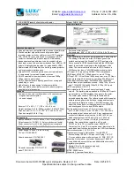 Preview for 4 page of Luxi Electronics SHD-310SM Quick Start Manual