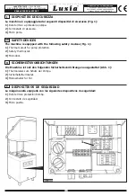 Предварительный просмотр 12 страницы Luxia K1300 CL Operating And Service Manual