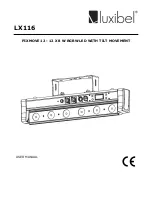 Предварительный просмотр 1 страницы Luxibel LX116 User Manual