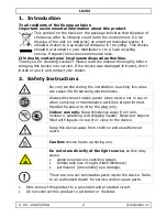 Preview for 2 page of Luxibel LX152 User Manual