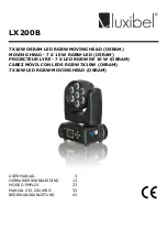 Предварительный просмотр 1 страницы Luxibel LX200B User Manual