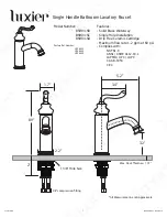 Luxier BSH04-S Installation Manual предпросмотр