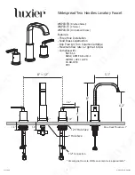 Luxier WSP03-T Installation Manual предпросмотр