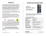 Luxlink RSW-3002 Operating Instructions предпросмотр