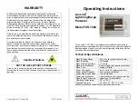 Luxlink TVS-1002 Operating Instructions preview