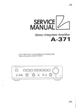 Preview for 1 page of Luxman A-371 Service Manual