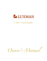 Luxman C-1000f Owner'S Manual preview